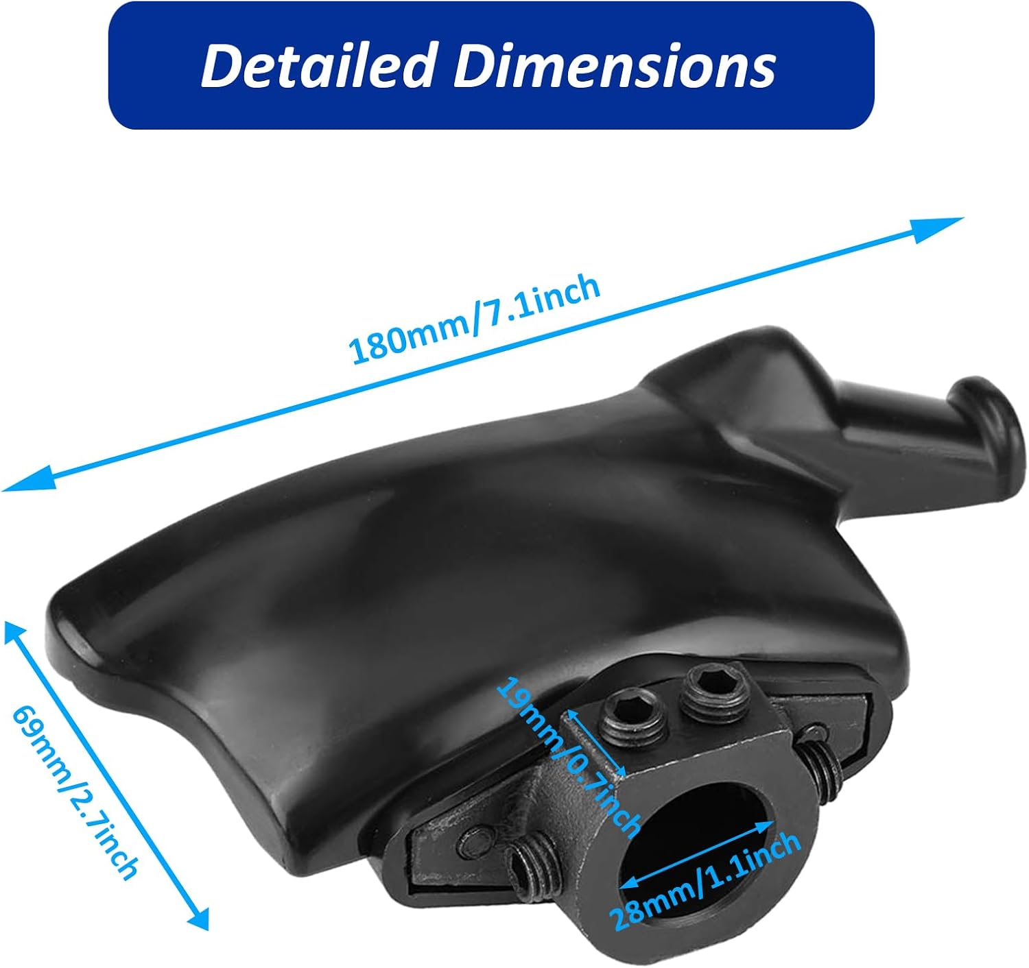 Tire Machine Duck Head for Tire Changer with 28mm Mounting Shaft | Dia 28mm/1.1 in Shaft Hole, Plastic Nylon, Rim Scratch Resistant, Wear Resistant, Tear Resistant, Home & Commercial Use