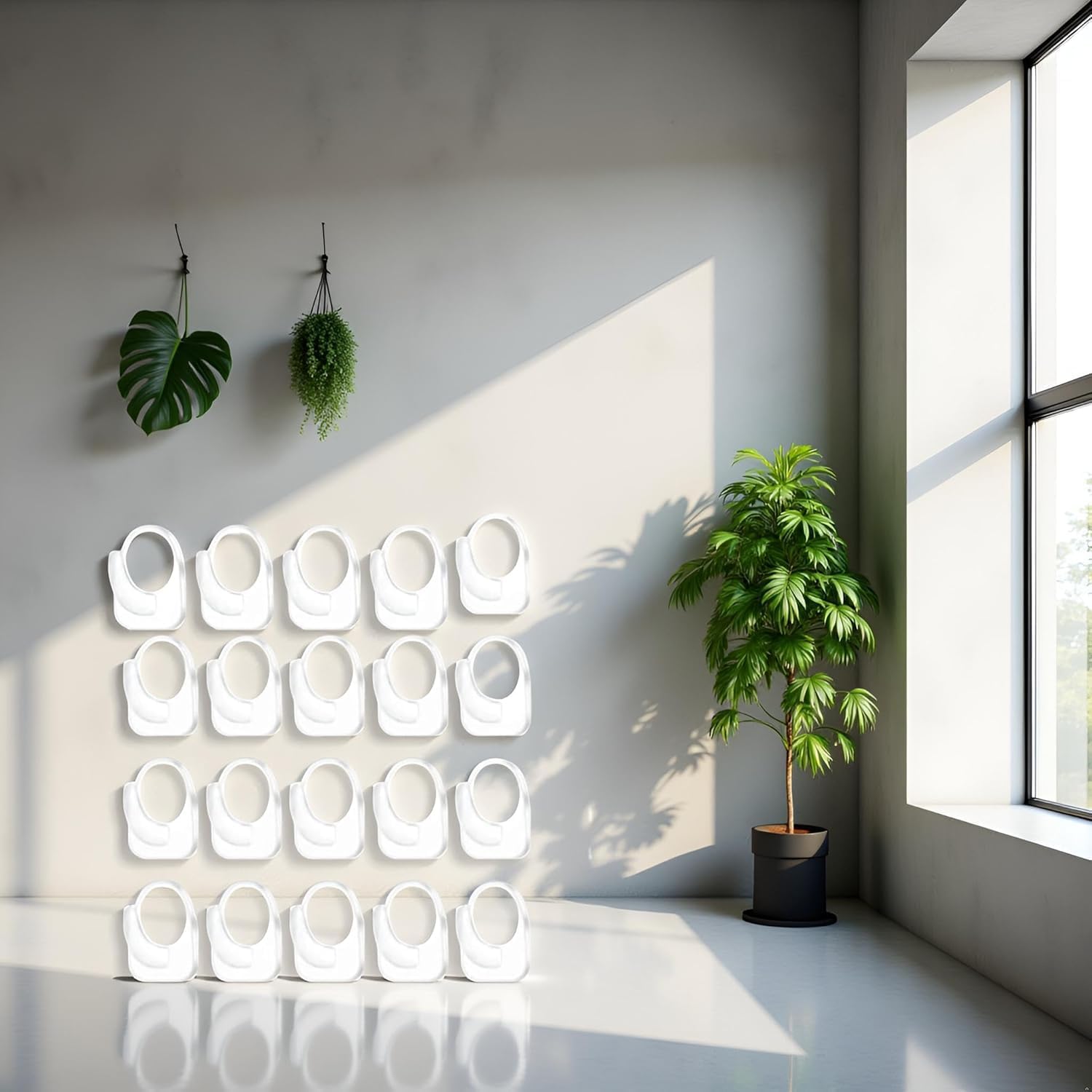 20 Pcs Clear Adhesive Wall Hooks for Hanging, Small Plastic Sticky Hooks, Transparent Acrylic Sticky Hangers for Walls, Temporary Wall for Bathroom, for Kitchen Bathroom Bedroom Office