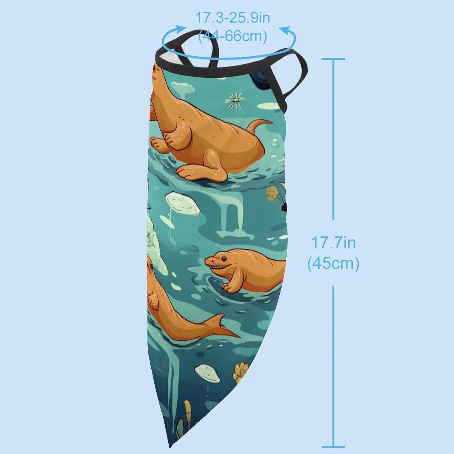4 Pack Platypus Duckbill Neck Gaiter Face Scarf Cover Sun Protection Balaclava Cloth Bandanas with Ear Loops