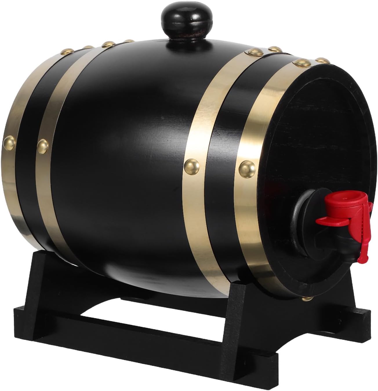 Cabilock Whiskey Barrel: 1L Wooden Wine Barrel With Spout For Whiskey Beer Liquor Storage - Wine Bucket Dispenser For Home Decor Parties Bars