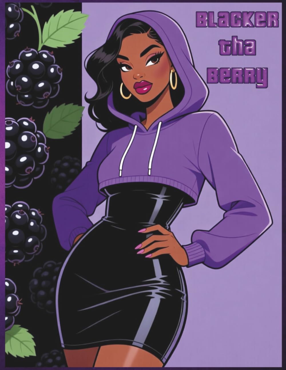 Blacker Tha Berry: Coloring Book: Black Girls