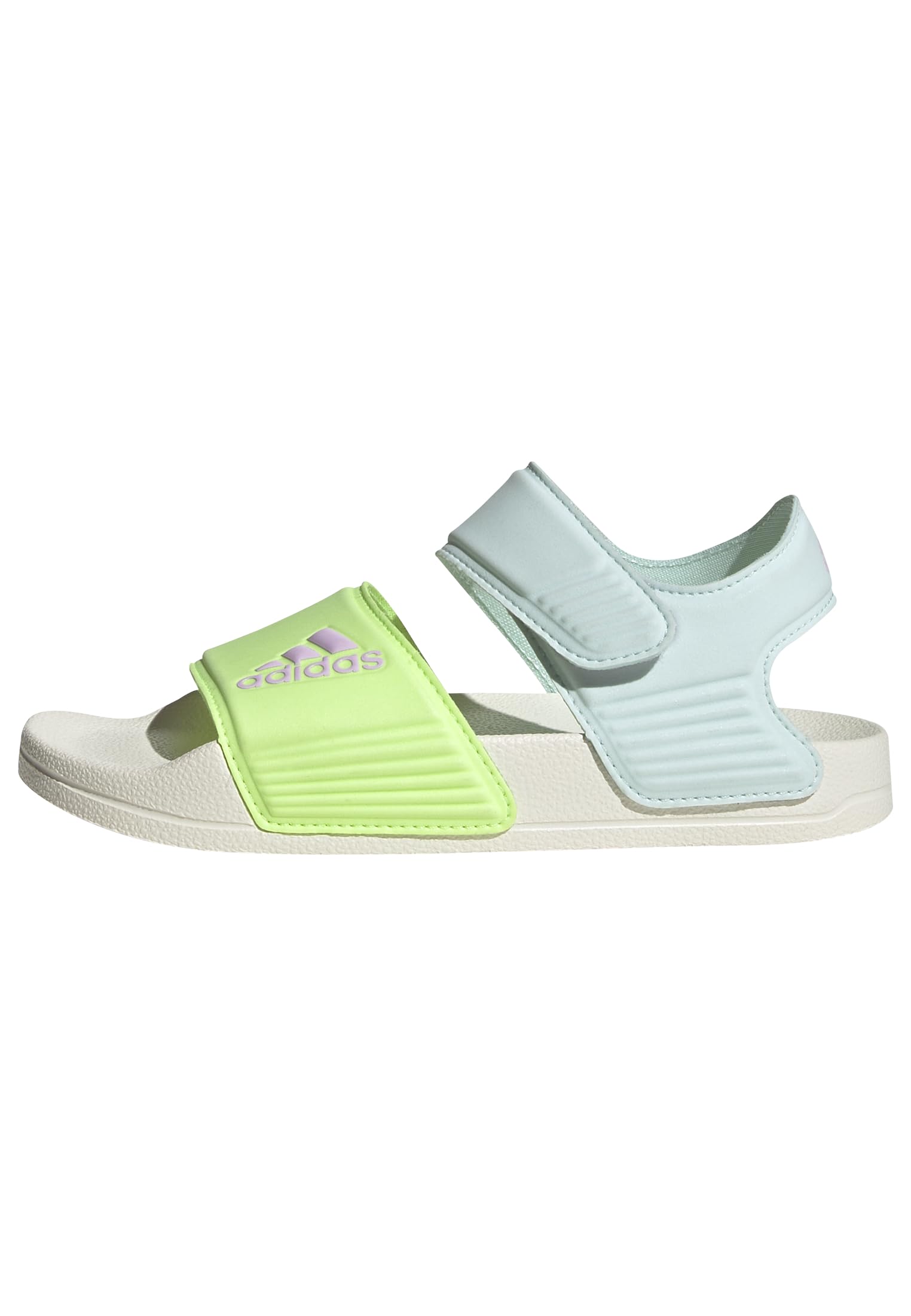 adidas Unisex Kids Adilette Sandals, hi-res yellow/bliss lilac/halo mint, 4 UK
