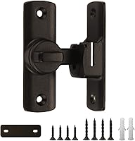 Vista 1 de Pestillo de puerta de granero con diseño de actualización de 90/180 grados, pestillo de puerta corredera, cerrojo de seguridad de ángulo