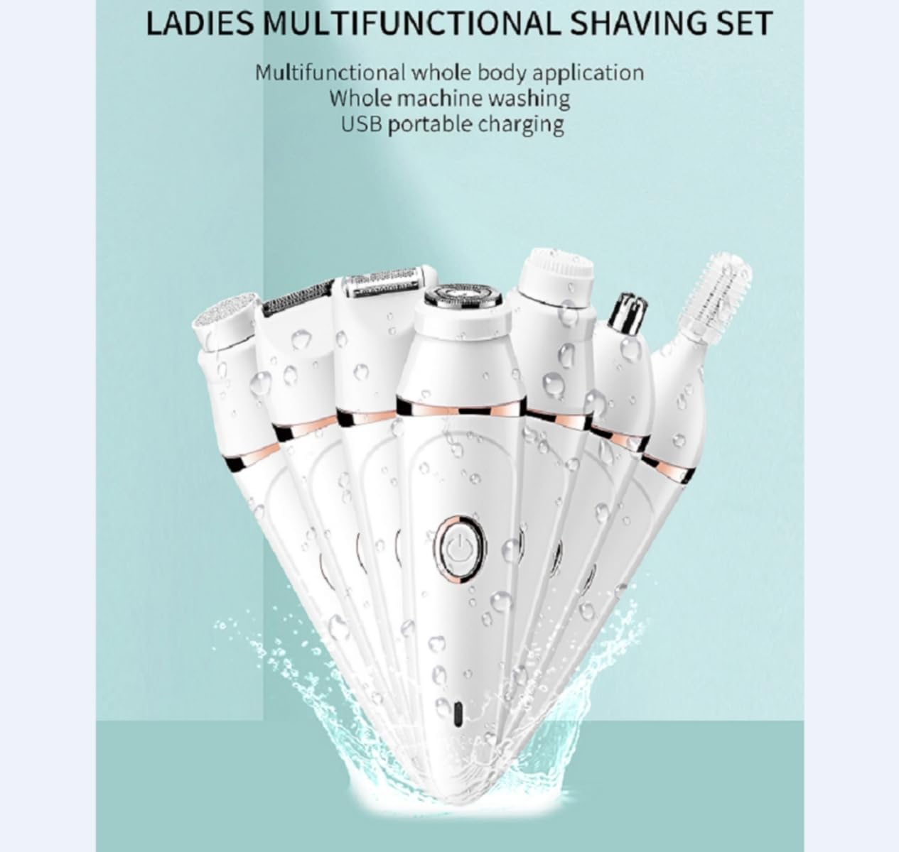 Pluxy Epil Pro 3.0 - Epilatore per viso da donna, epilatore Pluxy Epil Pro 3.0 per la depilazione del viso, 7 in 1, indolore, adatto per viso, corpo, gambe, bikini, ascelle, braccia