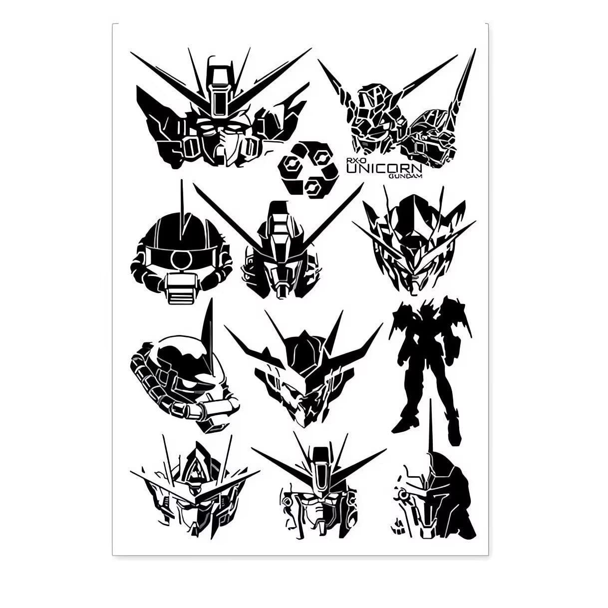 Amazon.co.jp: ACCDKAB(まこ)機動戦士ガンダム 車のステッカー 漫画