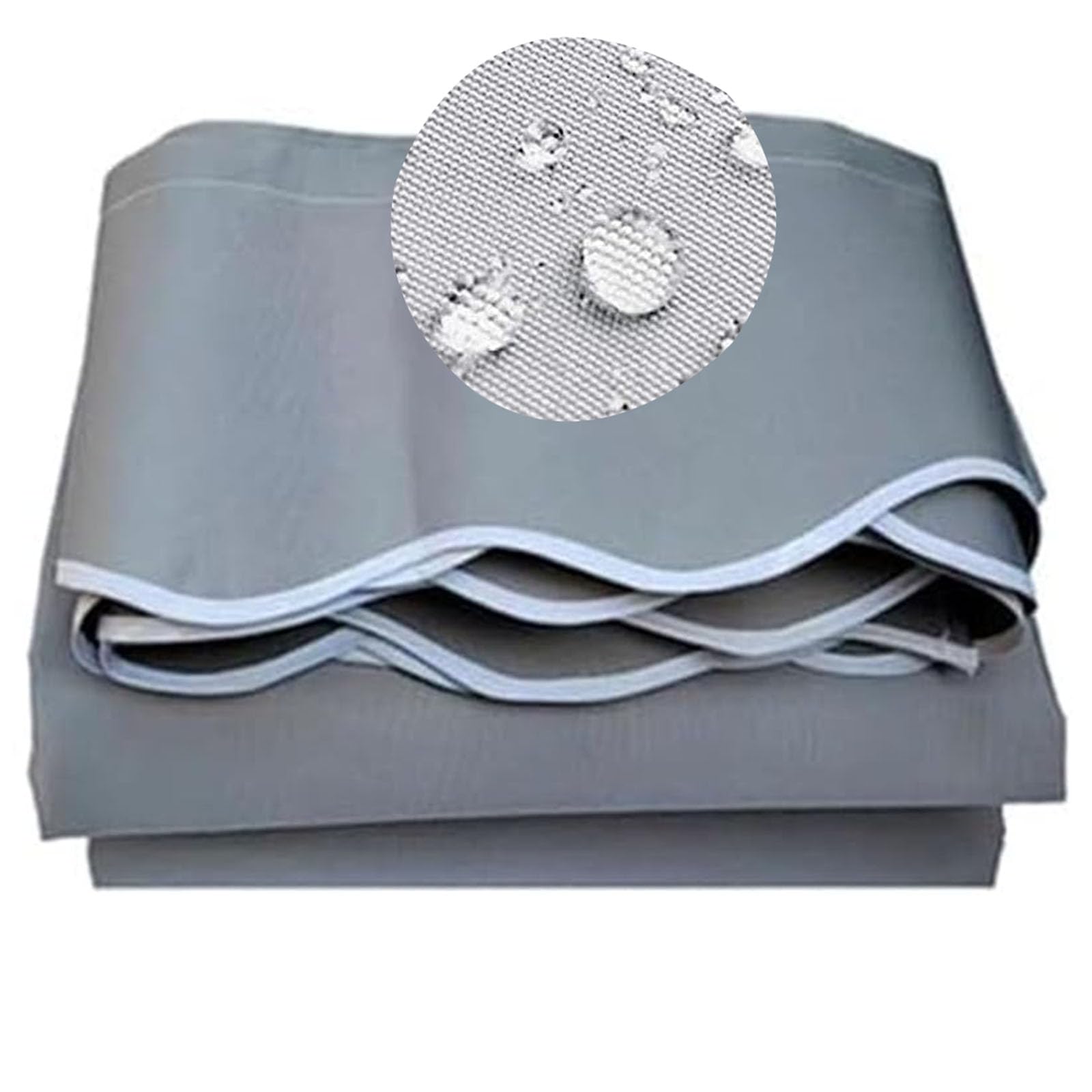 Tela de repuesto para toldo retráctil gris de poliéster impermeable para terraza y patio exterior