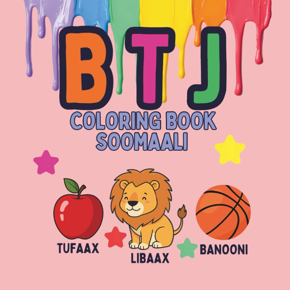 BTJ Somali Alphabet Coloring Book: Creative Activities for Early Childhood Education