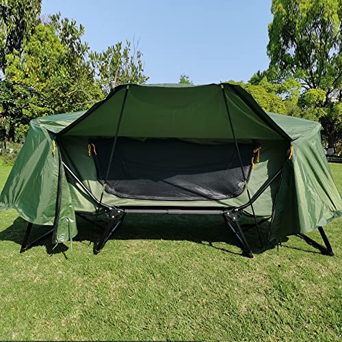 Cama plegable para camping impermeable con toldo para lluvia miniatura 2
