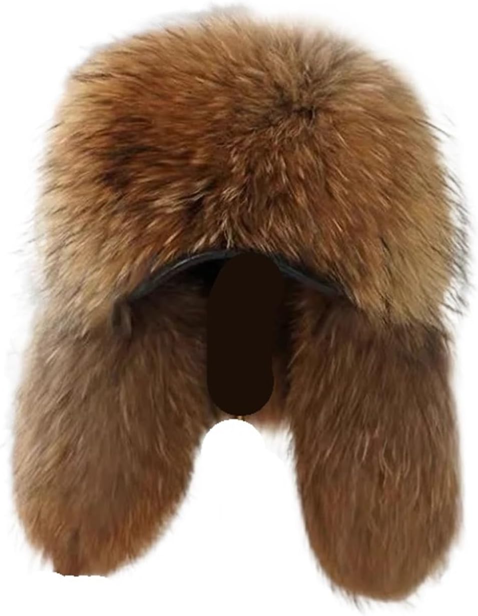 Winter Men's Hat Fur Ushanka Cap Trapper Man Ski Hats Caps