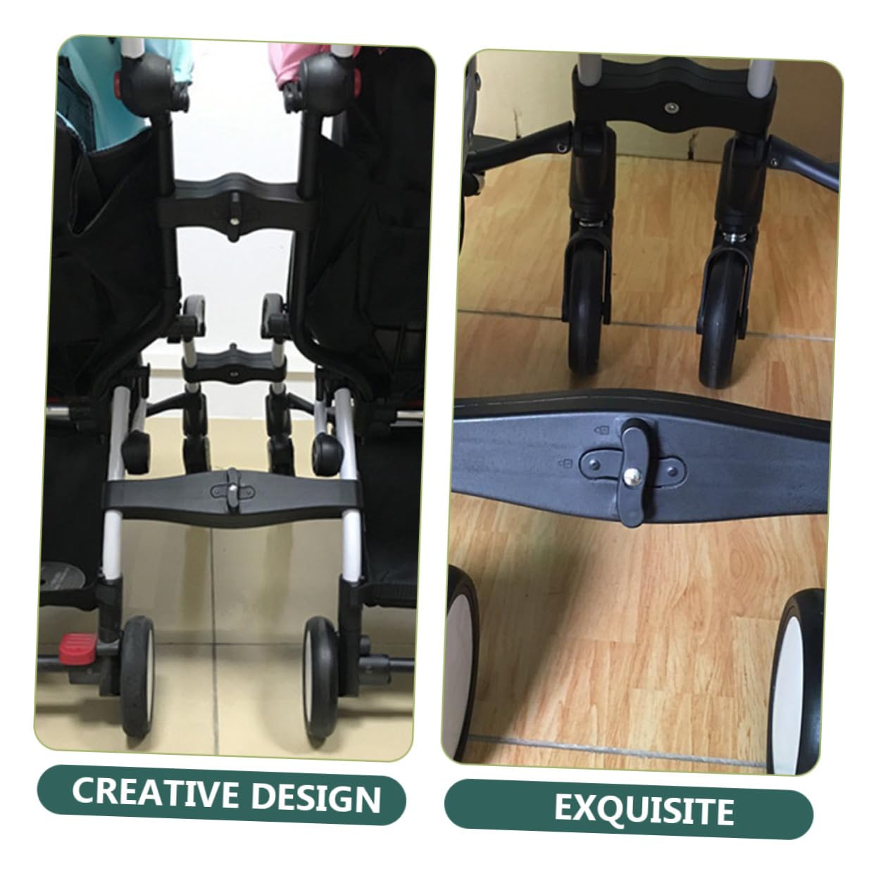 Totority 3pcs Twin Stroller Connectors Pushchair Adapter Compatible with Umbrella Strollers and Prams for Twins Essentials