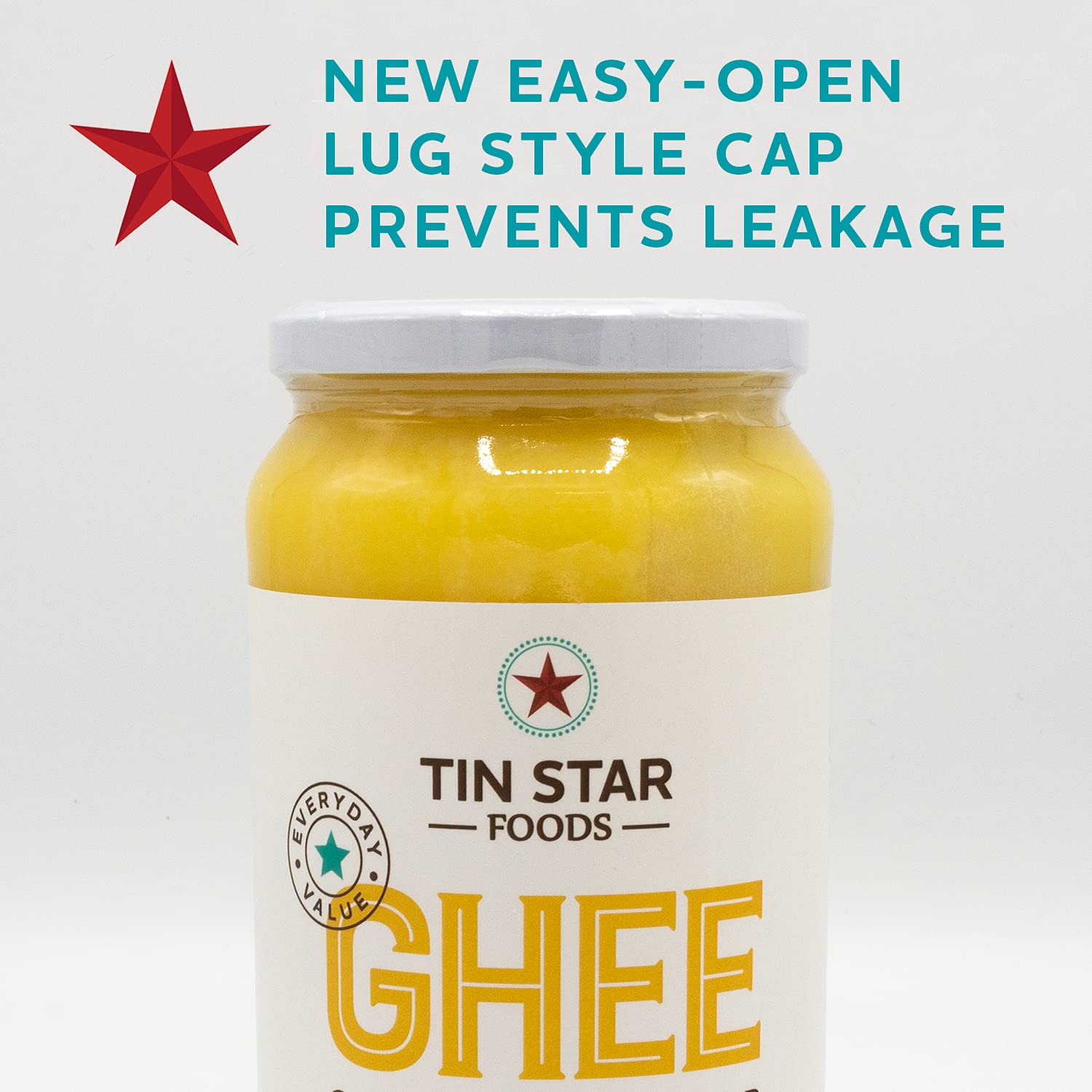 Tin Star Foods Grassfed Ghee – Pasture Raised, Hand Crafted Clarified Butter – Keto, Whole 30 and 21 Day Detox Approved, Lactose Free, Casein Free, – 32. oz. : Grocery & Gourmet Food