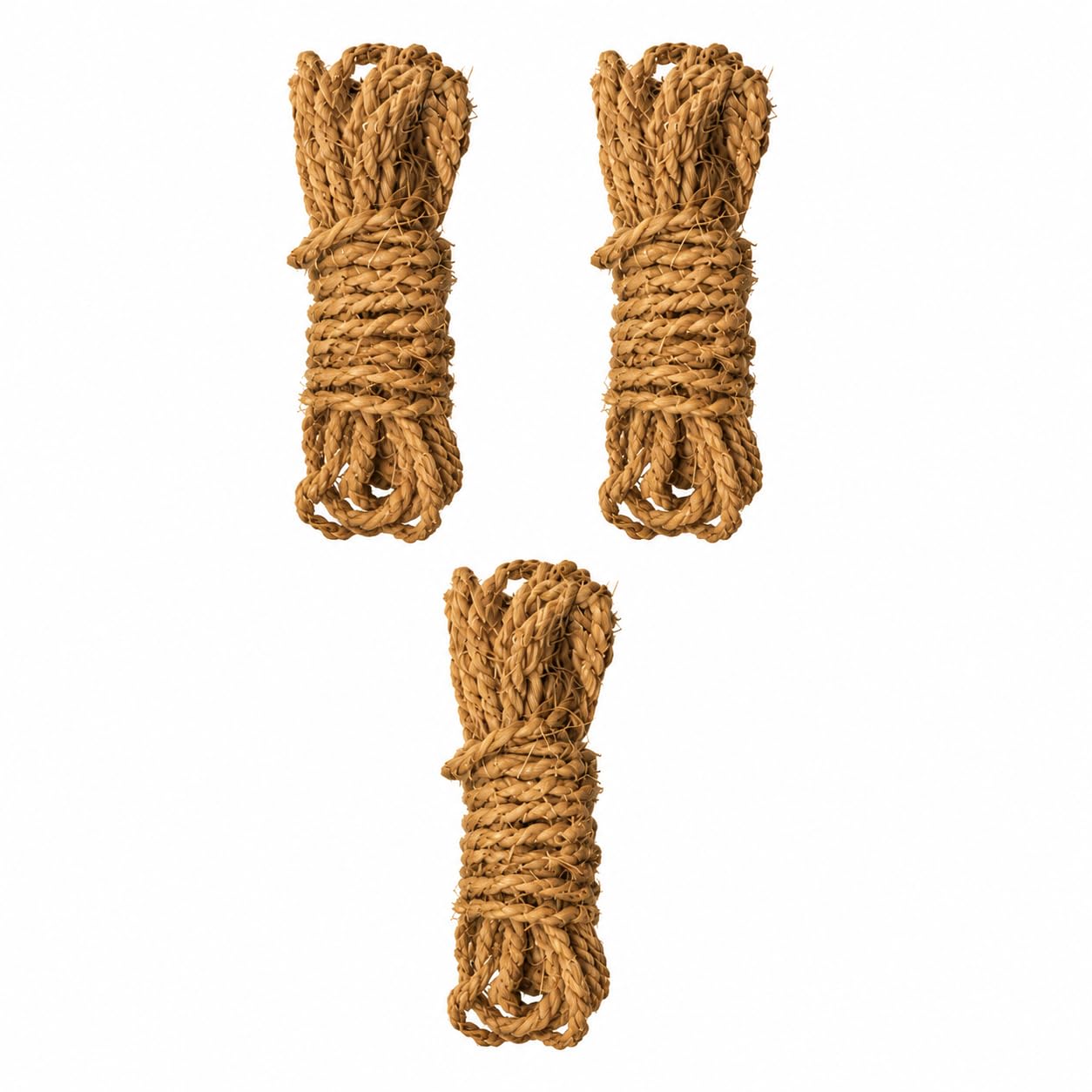 Coconut Fibre Coir Rope |Nariyal Rassi- Pack of 3-5mm Dia- 60 ft- for Garden, Crafts, Decor-image-28