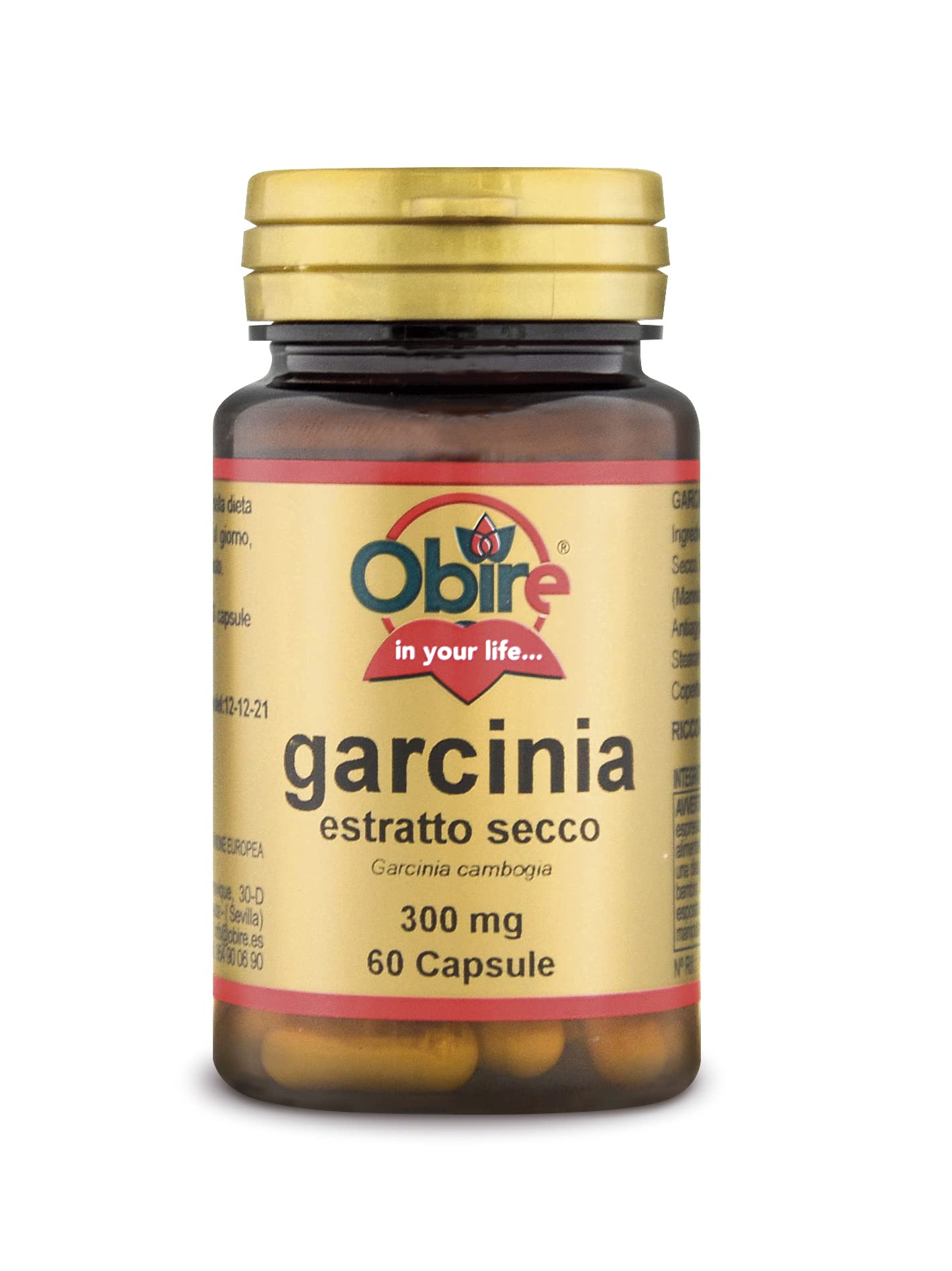 Obire - GARCINIA CAMBOGIA estratto secco 300mg da 60 capsule