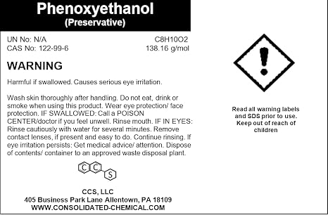 Phenoxyethanol 99% Pure - Premium-Quality Industrial and Laboratory Grade (1 Gallon (128 Fl Oz))