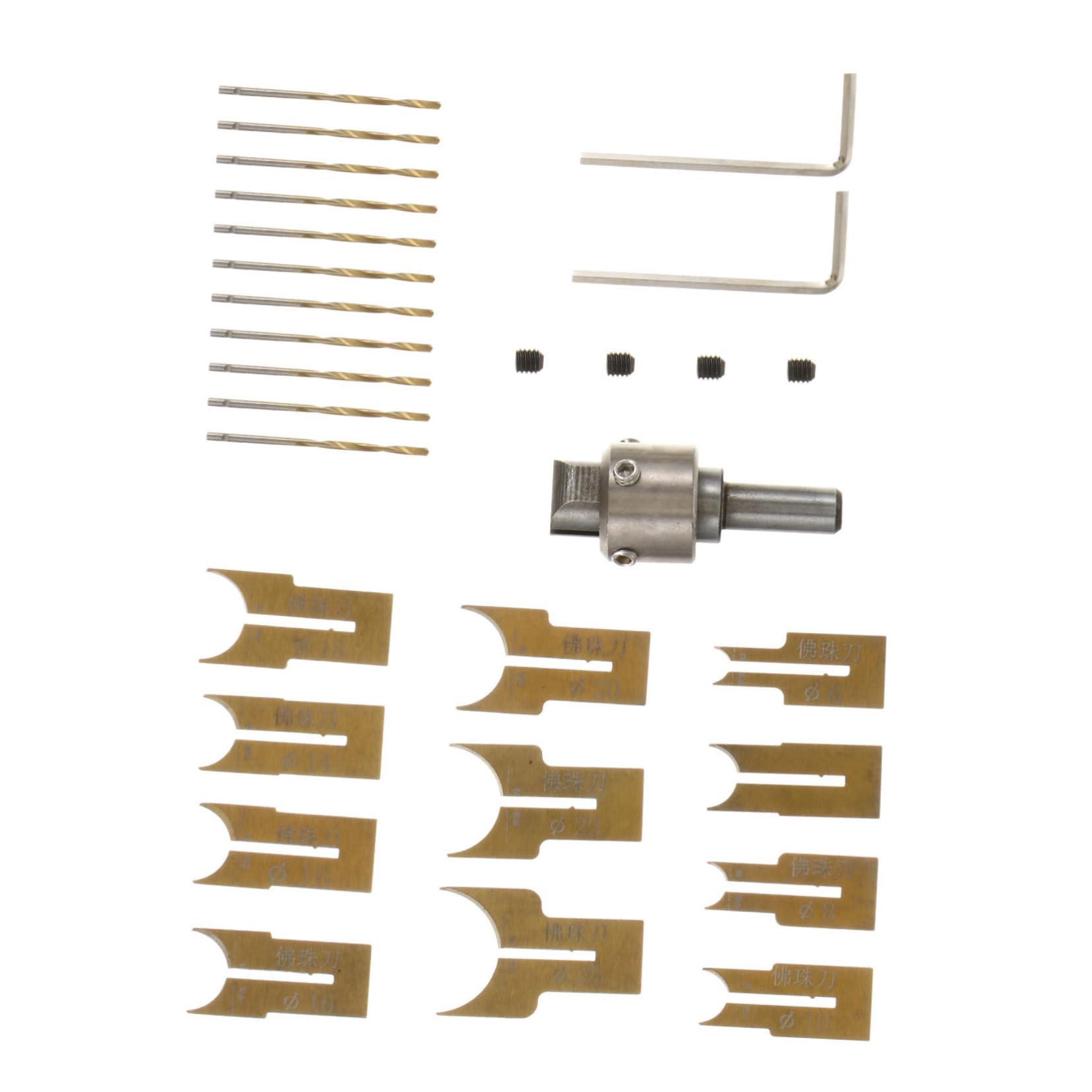 Kit de Brocas 6-25 Mm para Cuentas de Madera 24 Piezas