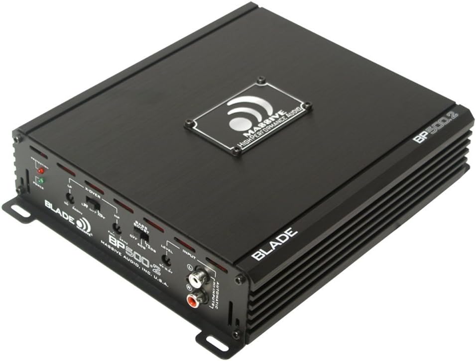 500W 2-Ch Class A/B 2-Ohm Stable Amplifier Massive Audio Blade / BP500.2-v2