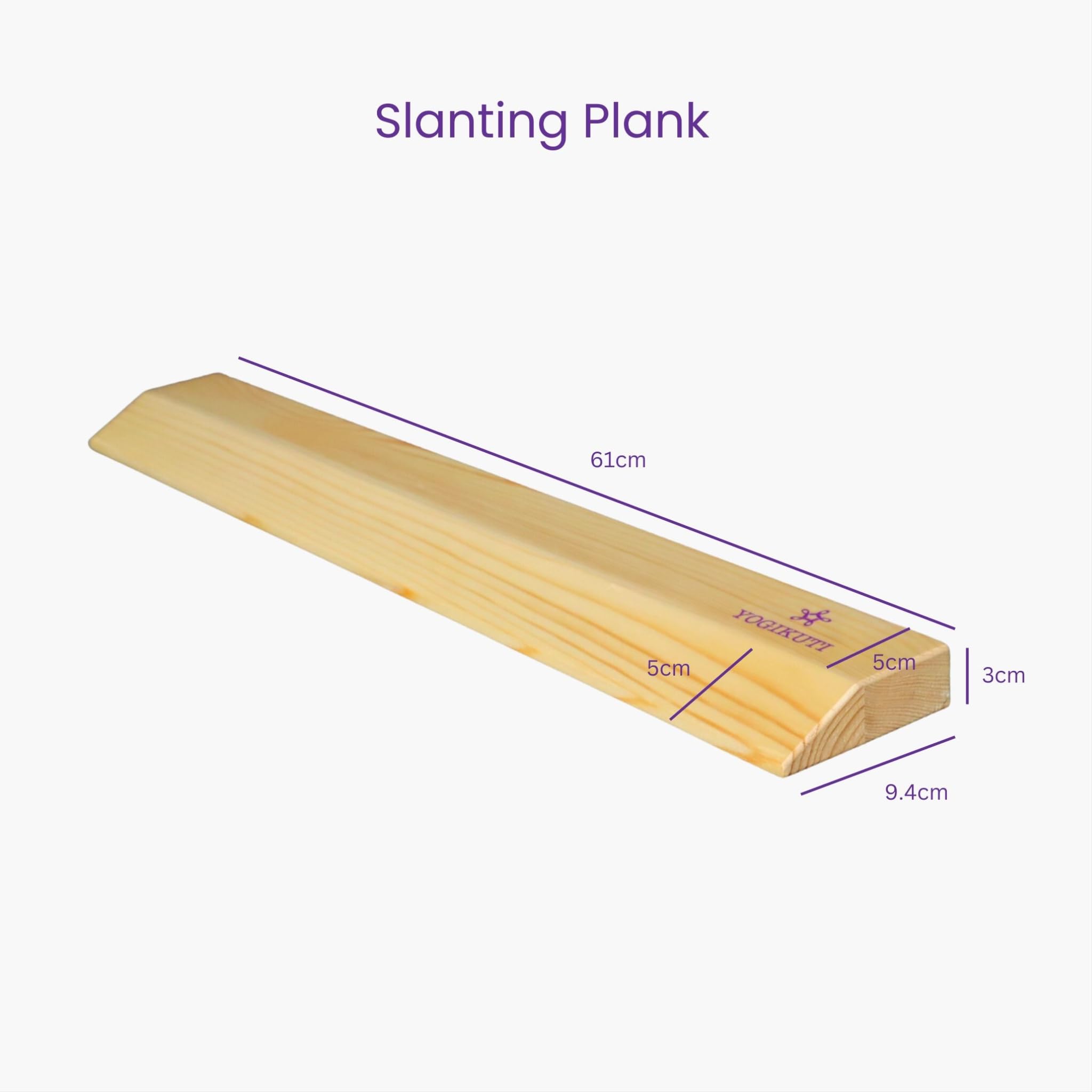 Yoga Wooden Slanting Plank, wooden wedge, yoga plank, Iyengar wooden Plank, Iyengar yoga.