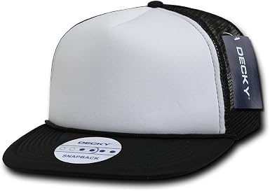 DECKY Two Tone Flat Bill Foam Cap 