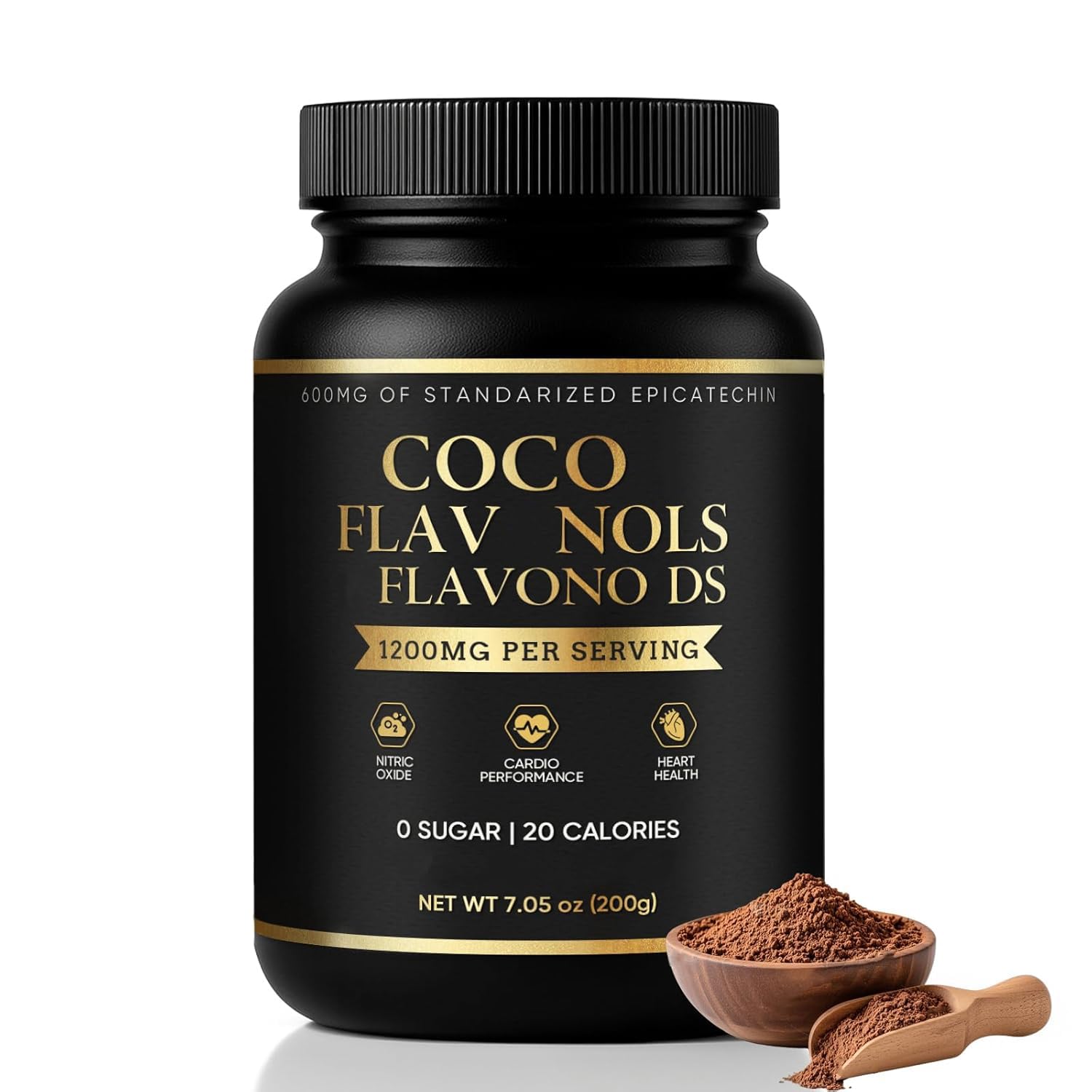 Cacao in polvere ad alto contenuto di flavanoli, supporta la circolazione,1 Pcs