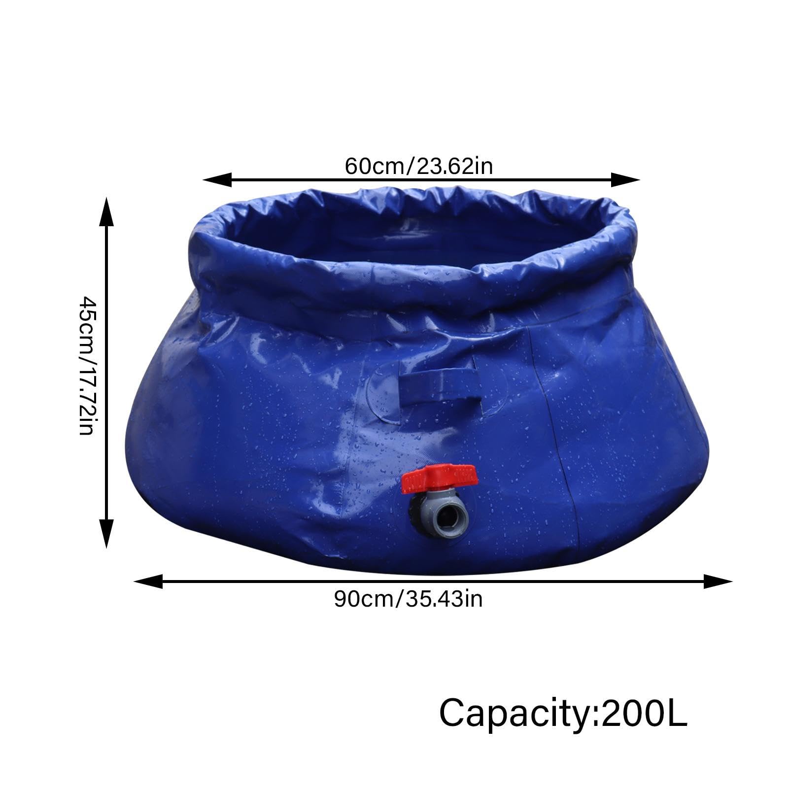 Almacenamiento Agua, Tanques Agua Lluvia Plegables: Tanques recolección Agua Lluvia con Grifo, Almacenamiento Agua Reutilizable para riego agrícola