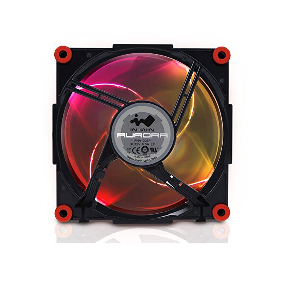 In Win Aurora RGB Kit 3 Ventole RGB 120mm con 2 Strisce LED - con Controllo Software per Case e Pc Gaming - Nero