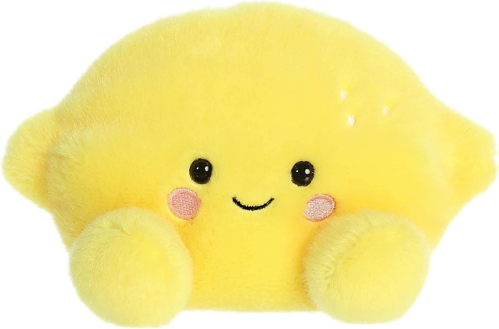 Aurora® Adorable Palm Pals™ Yuzu Lemon™ Stuffed Animal - Pocket-Sized Play - Collectable Fun - Yellow 5 Inches