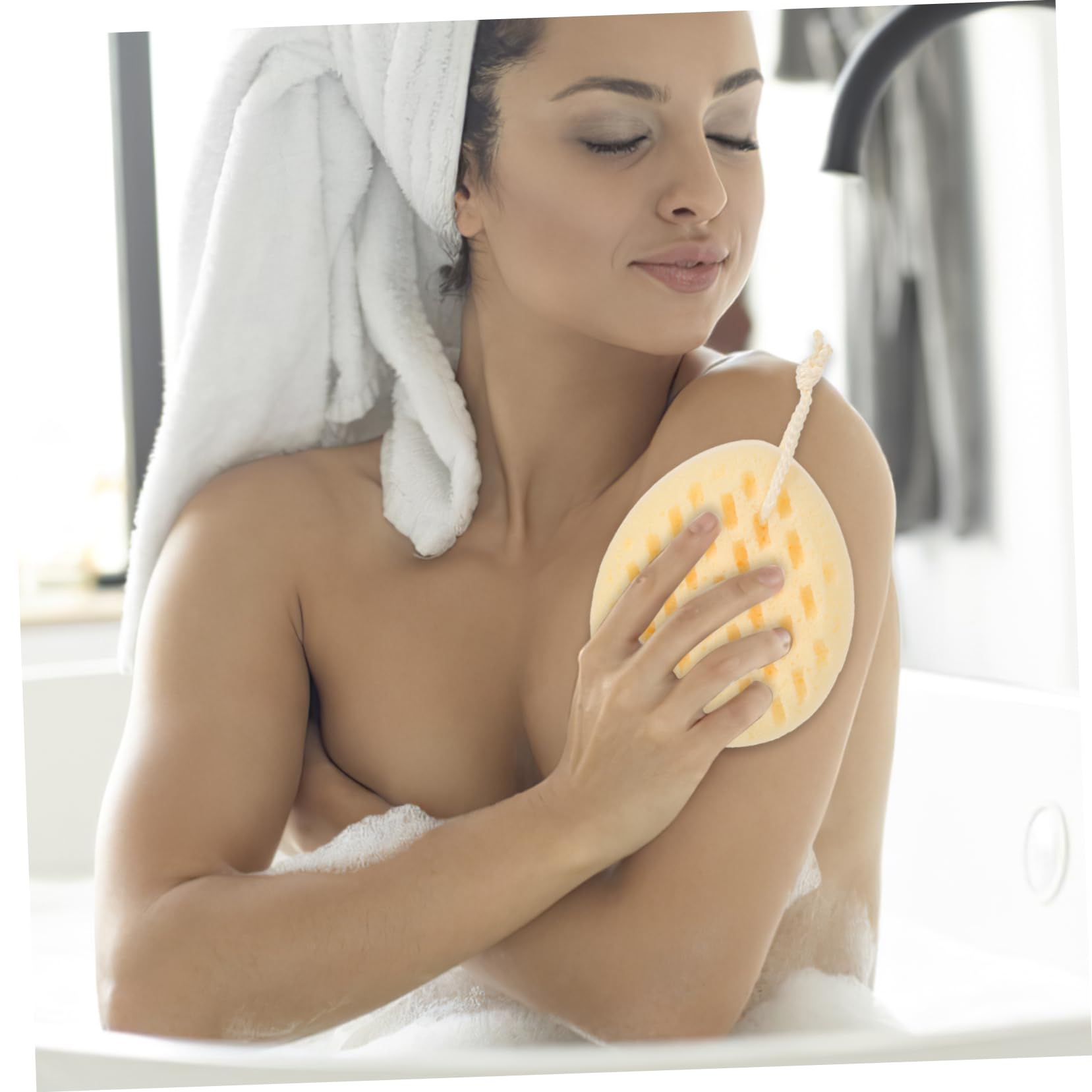 DOITOOL 4piezas Esponja De Baño y Reutilizable Para Cuerpo Esponja Exfoliante Agradable Para Piel Para Masaje y Limpieza Profunda