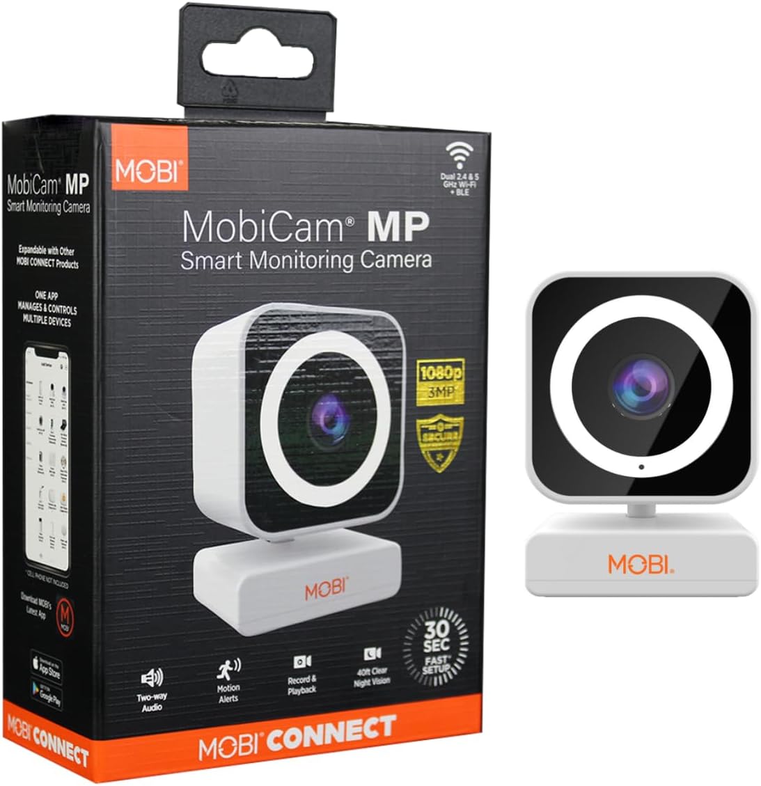 MOBI Smart Home Security Camera 3MP Indoor WiFi