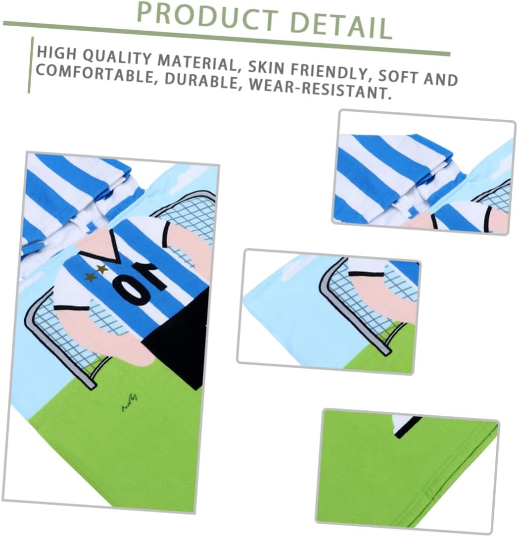Vaguelly Hooded Bath Towel Cape Absorbent Microfiber Beach Towel Cloak for Boys for Pool Bath and Swim Use