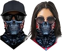 Vista 170 de Obacle - Tapabocas con cuello polar y de estilo de pañuelo contra el polvo y el sol para hombre y mujer