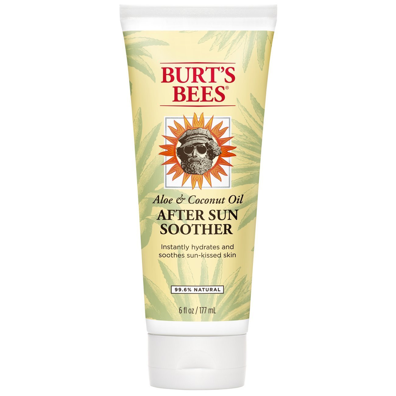 Burt's Bees After Sun Lotion with Hydrating Aloe Vera & Coconut Oil - Summer Essentials, Sunburn Relief, Natural After Sun Soother, 6 oz