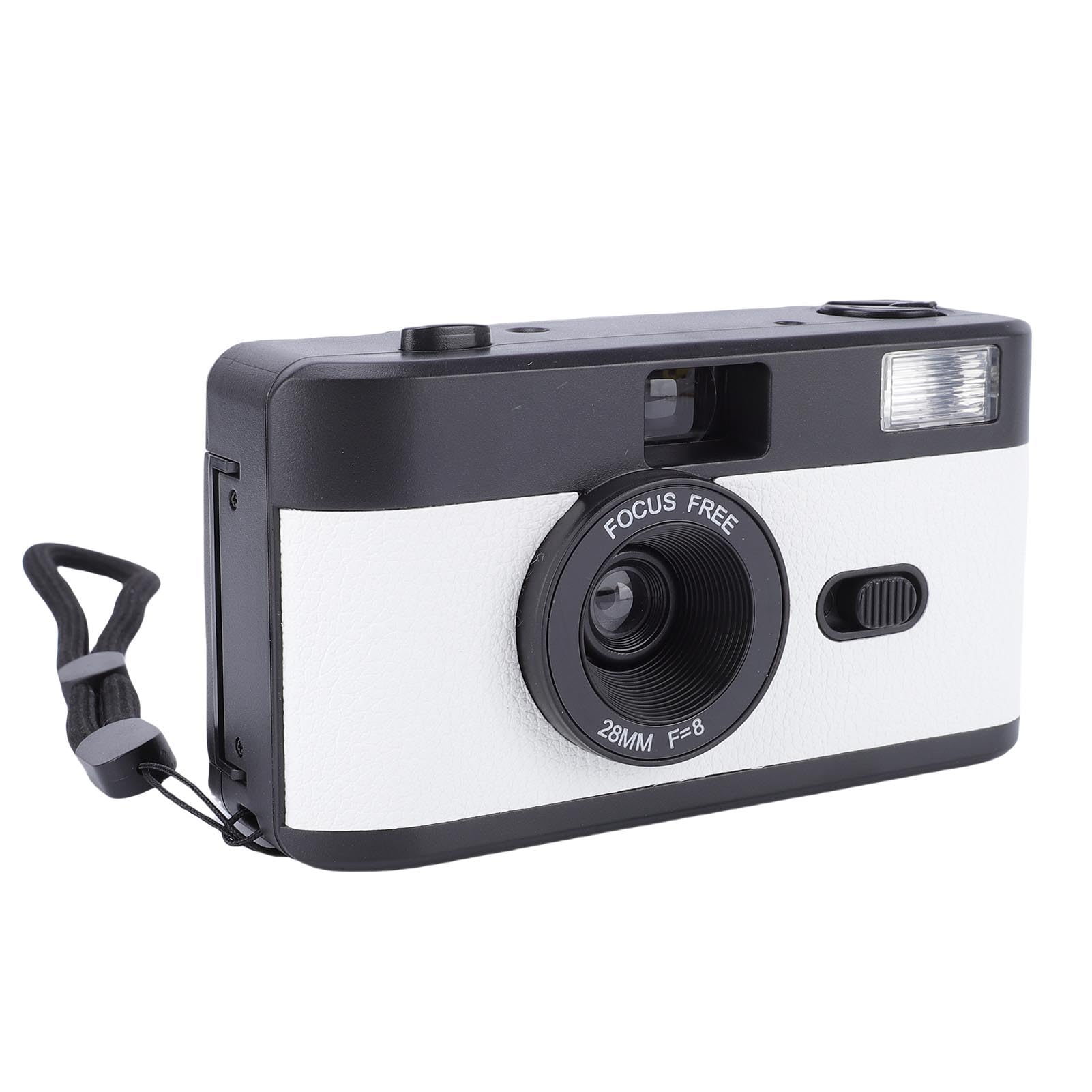 Socobeta Fotocamera a Pellicola da 35 Mm Dal Design retrò con Flash per Studenti e Adulti di Fotografia creativa. Obiettivo 28 Mm F/8 (#1)