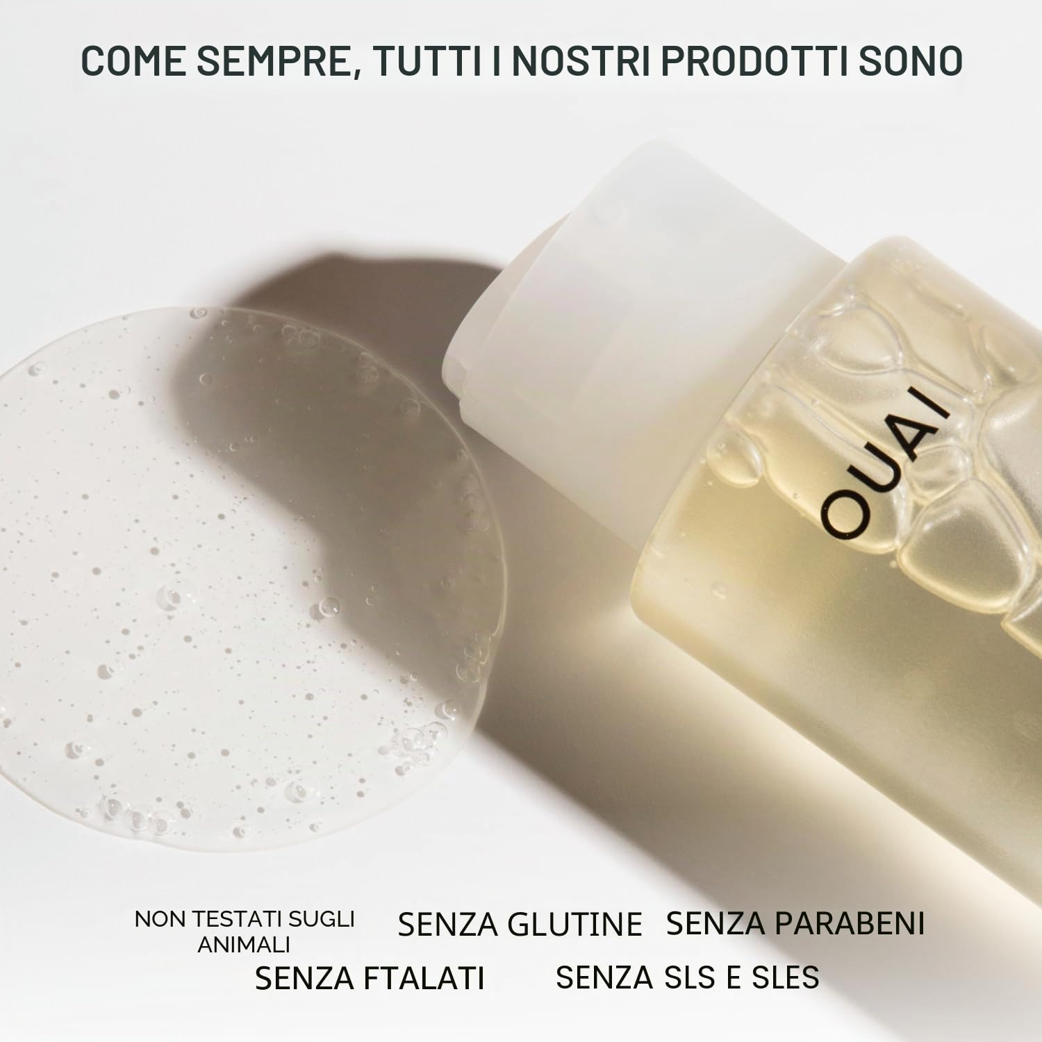 OUAI Ricarica per shampoo fine – Shampoo Volumizzante con cheratina rinforzante, biotina e olio di semi di chia per capelli fini – dona un volume leggero – cura dei capelli senza parafeni | Volumizzante e rinforzante con biotina, cheratina e olio di semi