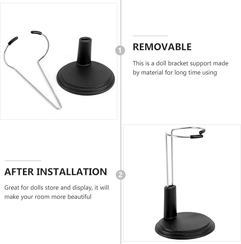 Miniatura 3 de PATKAW Doll Stand, 4 Pcs 5.9 Inch Portable Doll Stands Bear Display Case for Storage and Organization of Childrens s