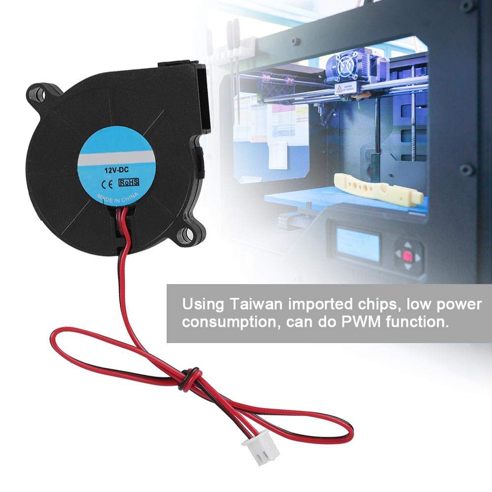 2x Ventola Radiale 50mm 12V 5015 – Cuscinetto Idraulico, 7000 RPM Per Stampanti 3D E Raffreddamento PC - 2