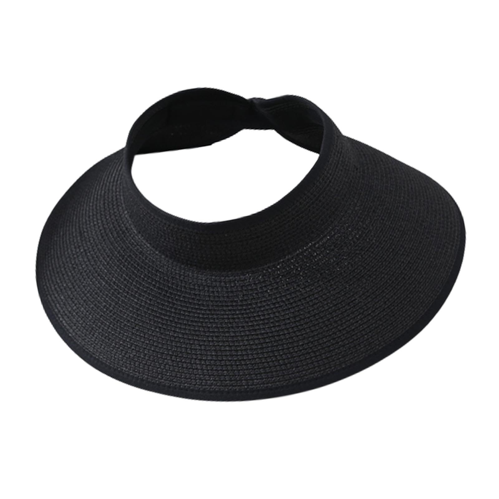 Enakshi® Women Straw Hat Wide Brim Foldable Sunscreen Sun Hats for Beach Spring Girls Black|Clothing, Shoes & Accessories | Womens Accessories | Hats-image-21