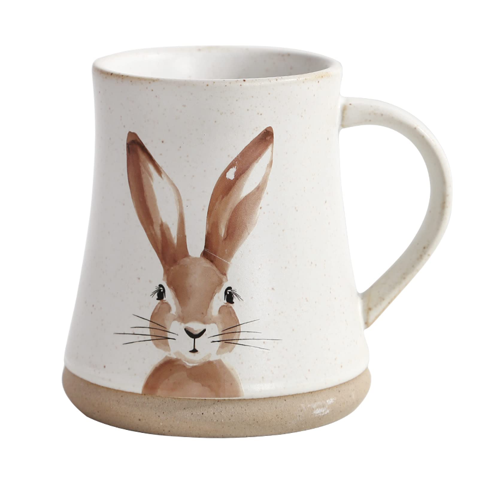 MLIMAR Tea Coffee Mug Ceramic Coffee Mug Rabbit Tea Cup Handcrafted Pottery Coffee Cup Mug Gift for Office and Home