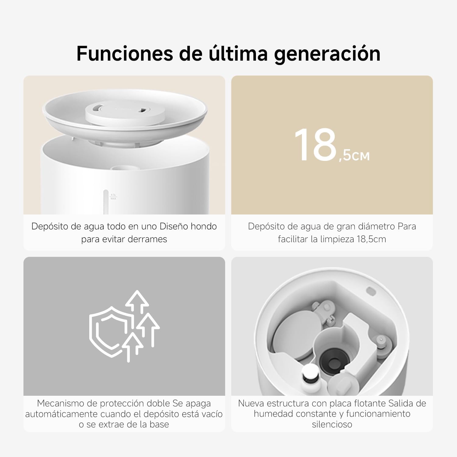 Xiaomi Smart Humidifier 2 4,5l 350ml/h Automático Blanco (ES)