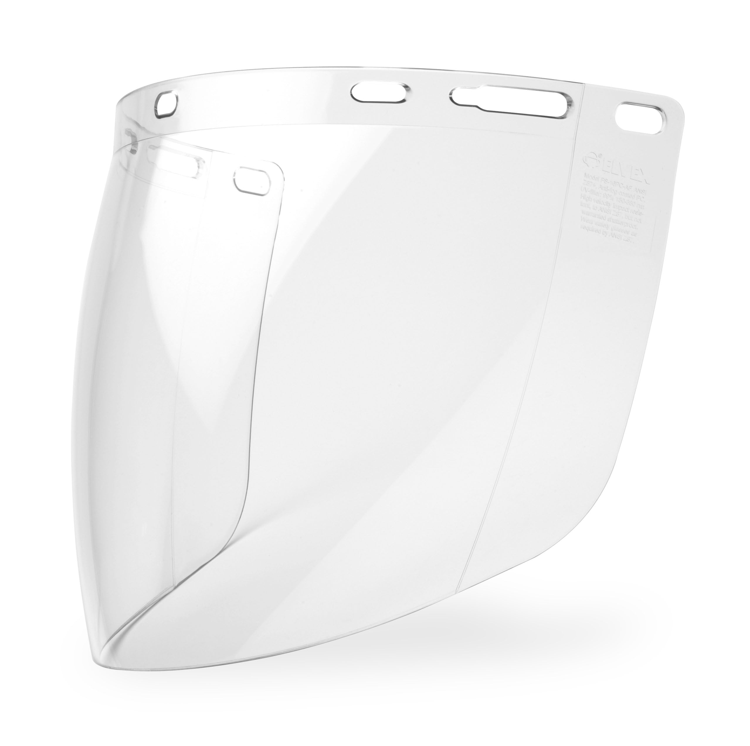 Delta Plus WELFS16PC Fs-16Pc Molded Aspherical Polycarbonate Face Shield, 16" Height, 0.078" Width, 8" Length, Polycarbonate, One Size, Clear