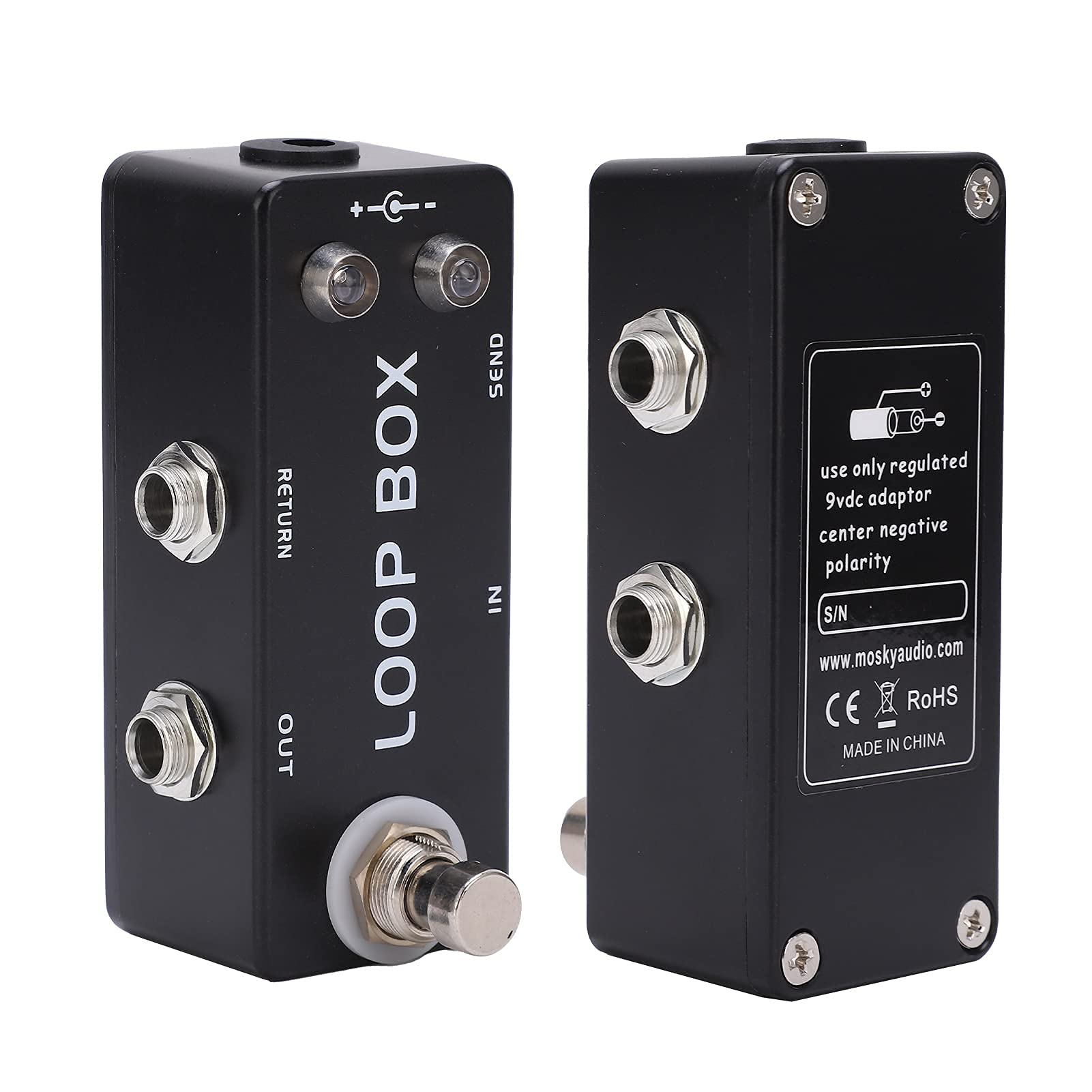 True Bypass Loop Switcher Mini Gitarrenpedal mit LED-Anzeige