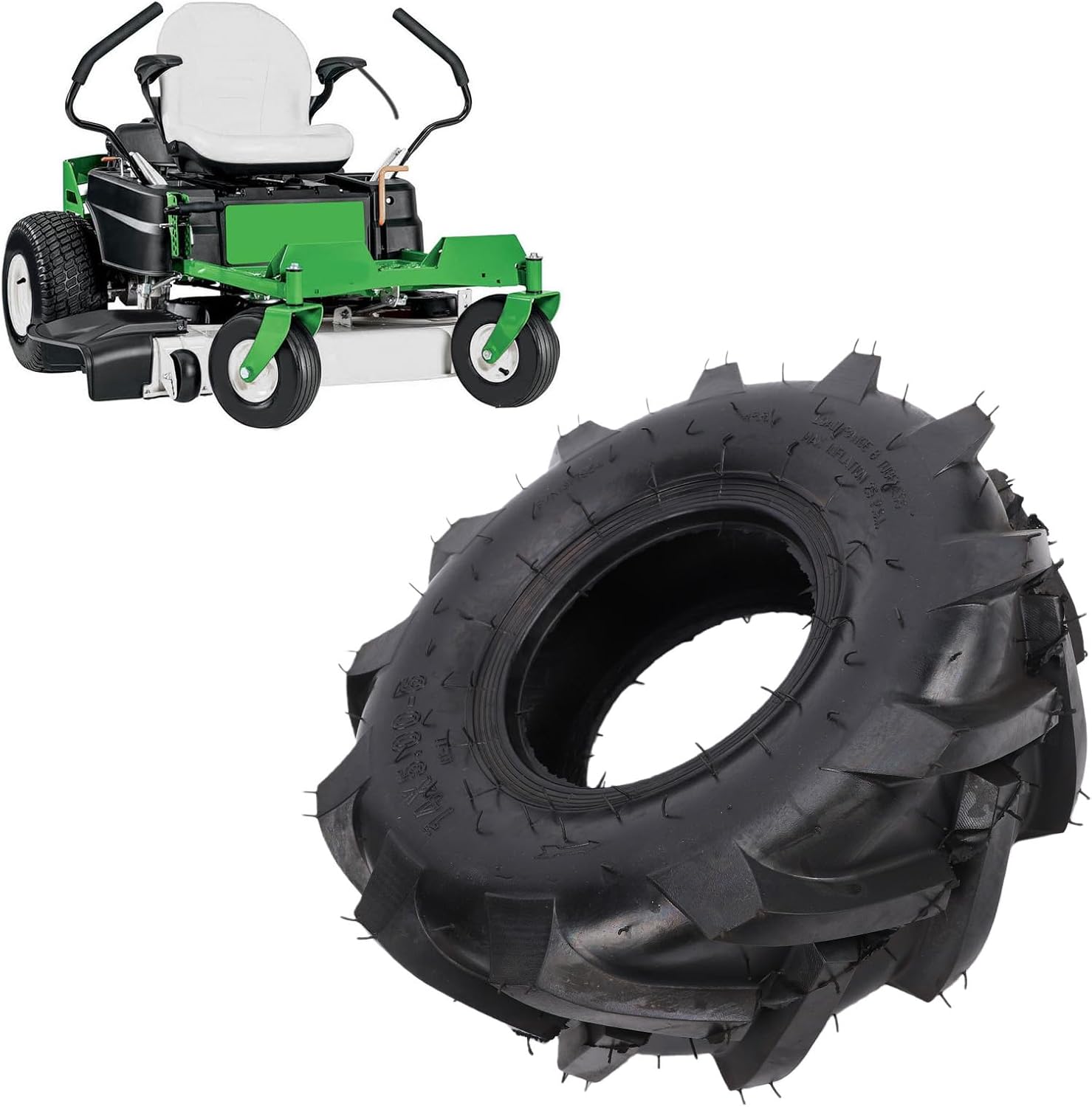 Fydun Opona do Odśnieżarki, Trwała Opona 14x5,00-6 do Mini Roweru ATV UTV, Próżniowa o Wysokiej Przyczepności Różnych Terenów