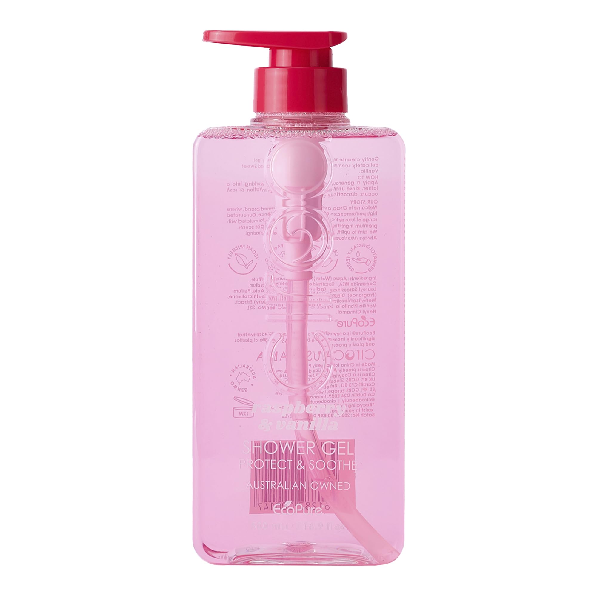 Raspberry & Vanilla Shower Gel 500ml