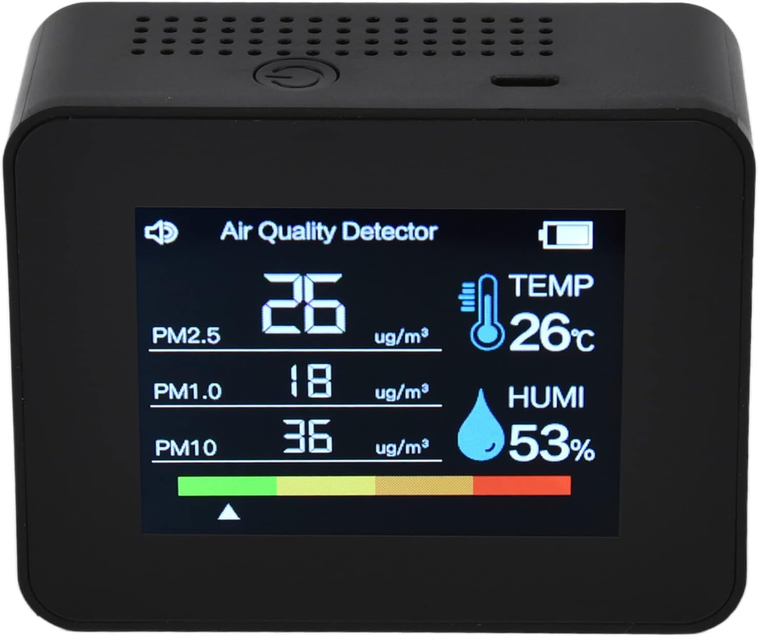 8 in 1 Air Quality Pollution Monitor, Temperature Humidity