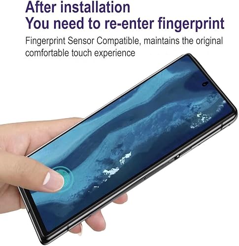 Miniatura 4 de [Compatible con huellas dactilares] [2 unidades] de vidrio templado para Google Pixel 6 protector de pantalla [2021], con [alineación] diseñado para