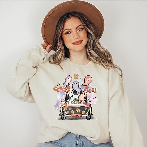 Miniatura 7 de Parches de transferencia para planchar de Halloween para ropa, lindos fantasmas, calcomanías de vinilo para planchar con diseño de calabaza, azúcar,