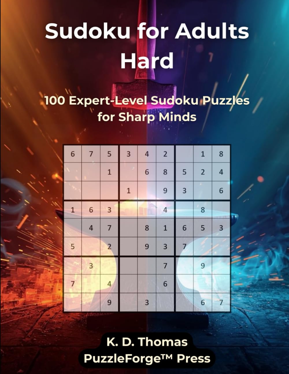 Sudoku for Adults Hard: 100 Expert-Level Sudoku Puzzles for Sharp Minds (PuzzleForge™ Hard Sudoku Forge Series – Advanced Puzzle Challenge)