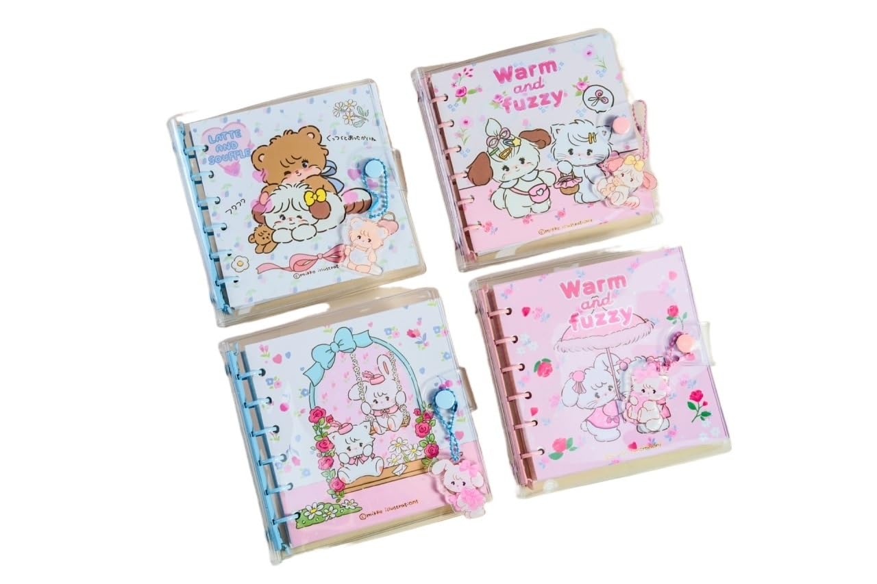 Hand Book Square Crystal Loose-leaf Girl Hand Book Student Stationery Loose-leaf