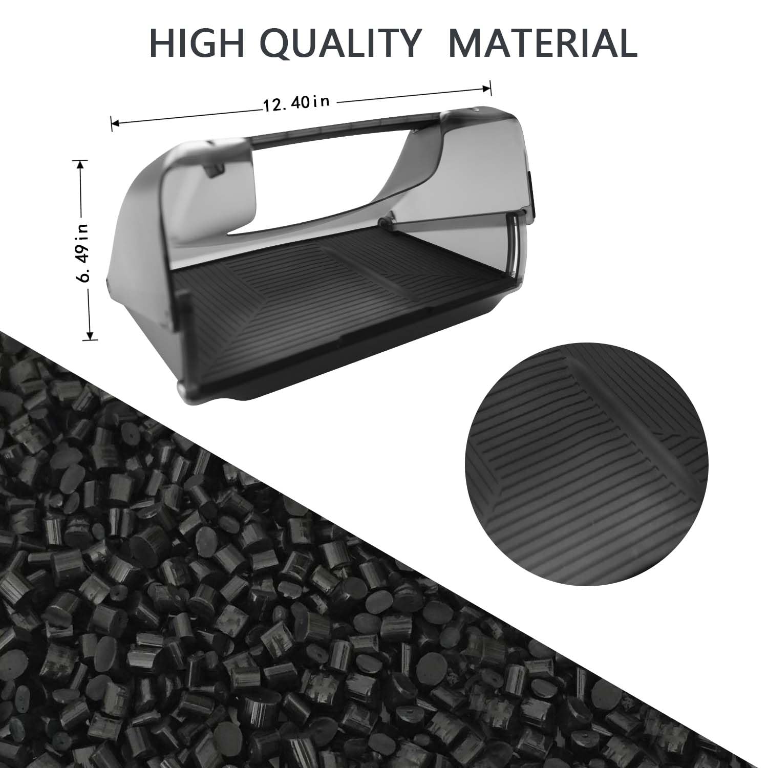 Scatola Portaoggetti Nascosta sotto Lo Schermo per Tesla Model 3 Highland，Organizer per Console Centrale con Cuscinetto in Silicone Antiscivolo per Tesla Model 3 Vassoio 2024