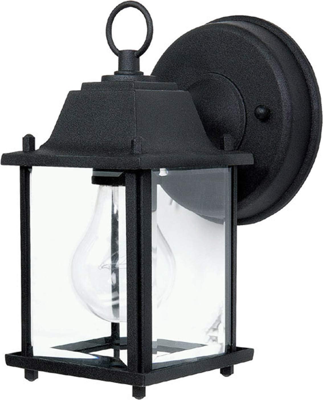 Capital Lighting 9850OB Transitional Antique Glass Outdoor Wall Sconce, 1-Light 60 Watt, 8" H x 5" W, Old Bronze