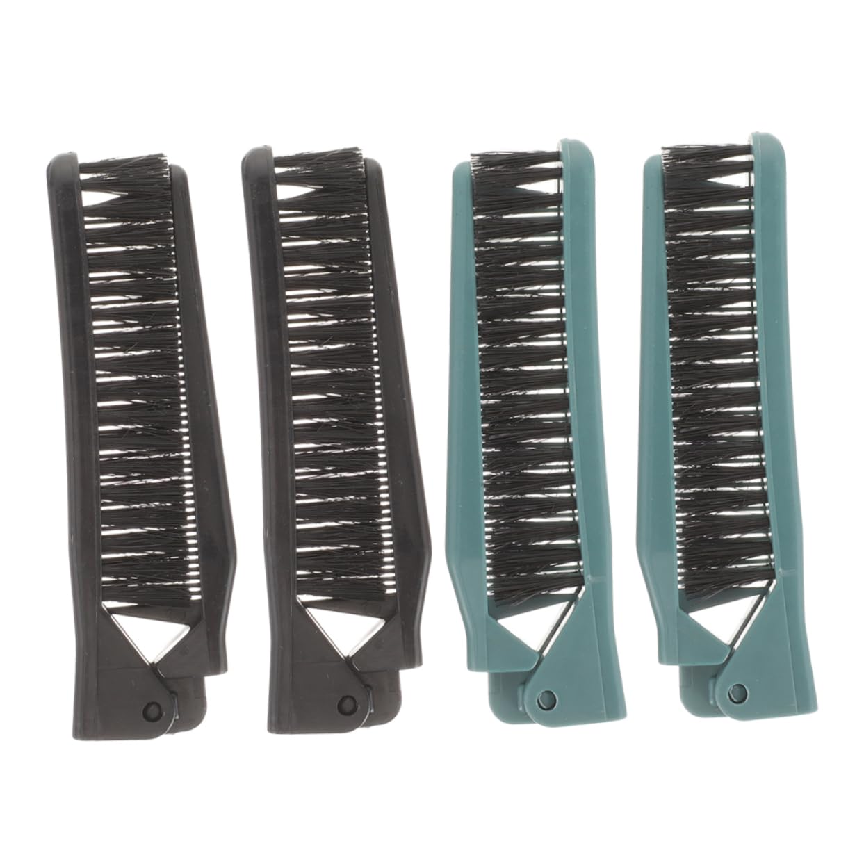 Beavorty 20 Stück Doppelzahn Klappkamm Reisebürste Für Damen Kompakte Haarbürste Mini Haarbürste Bürste Für Haare Faltbare Reise Rundbürste Mini Bürste Reise